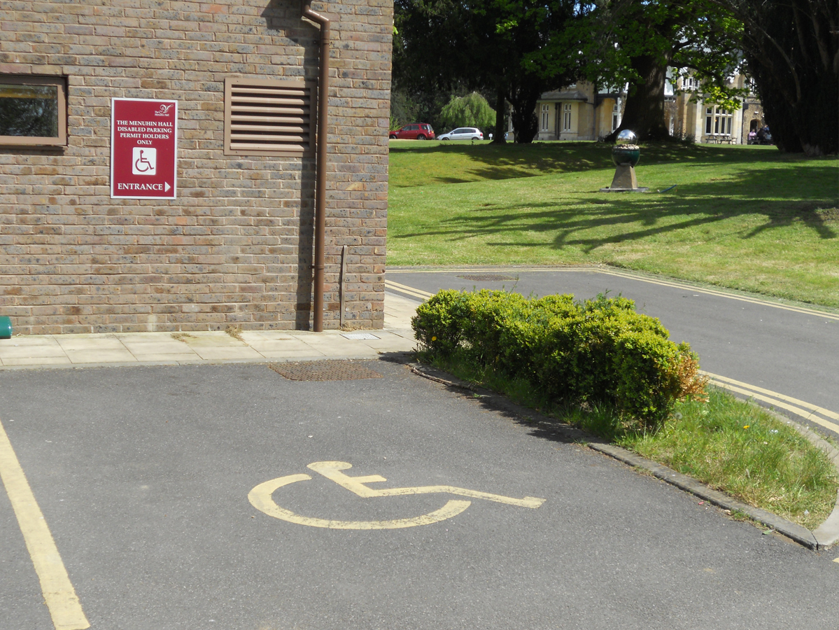 Menuhin Hall Disabled Parking Space